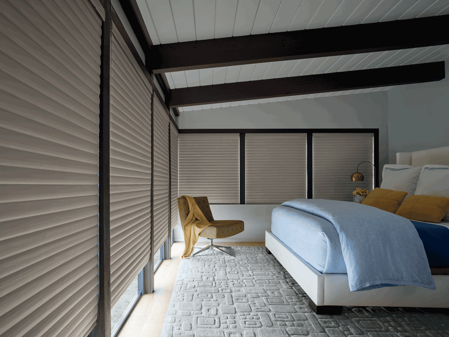 automated shades move to room darkening with apple homekit Hunter Douglas Lee’s Summit 64086