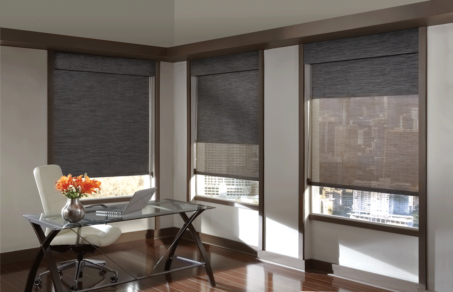 Dual shades allow complete light control.