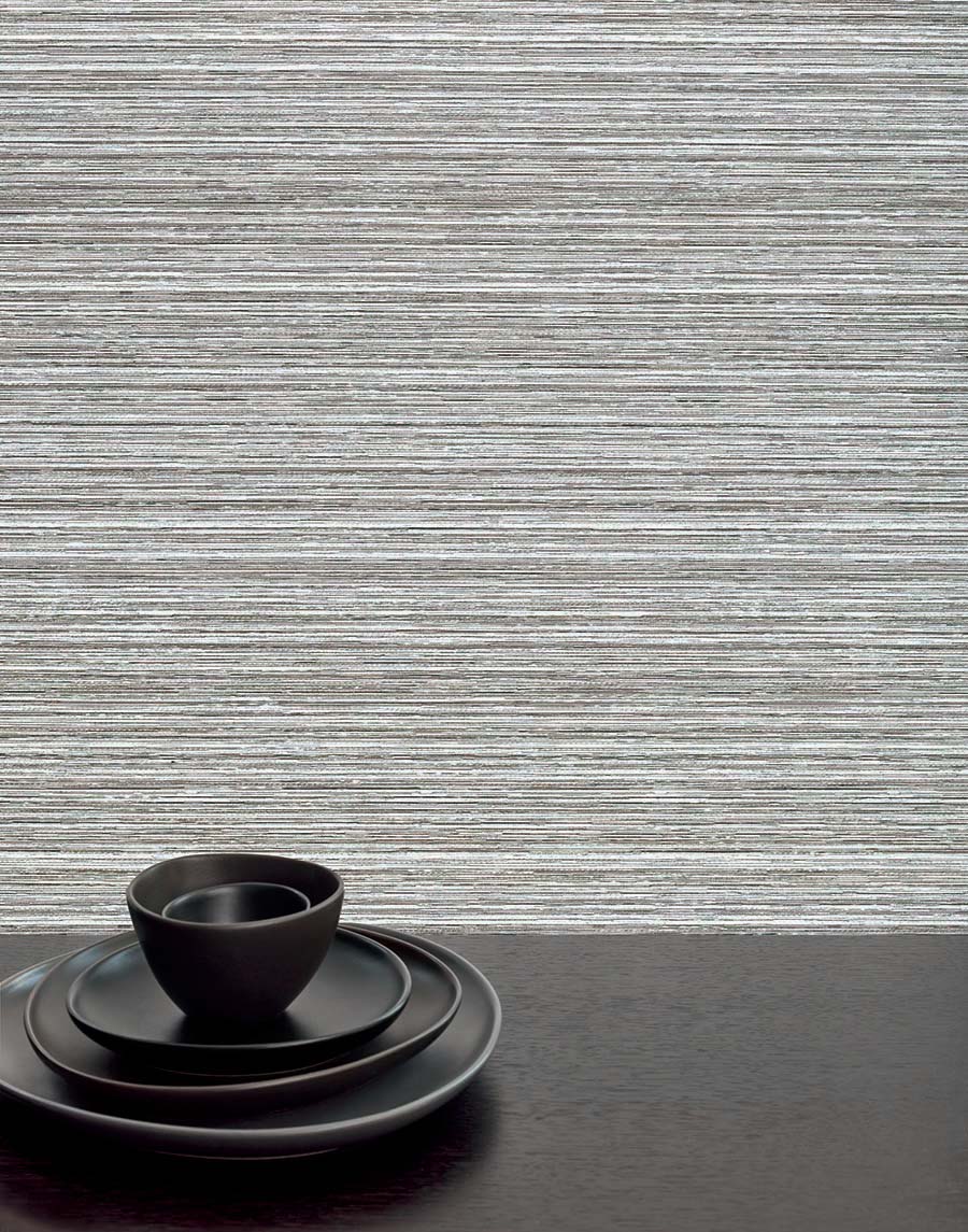 close up Designer Roller Shades, Formosa Fabric Collection Stormy Gray Kansas City