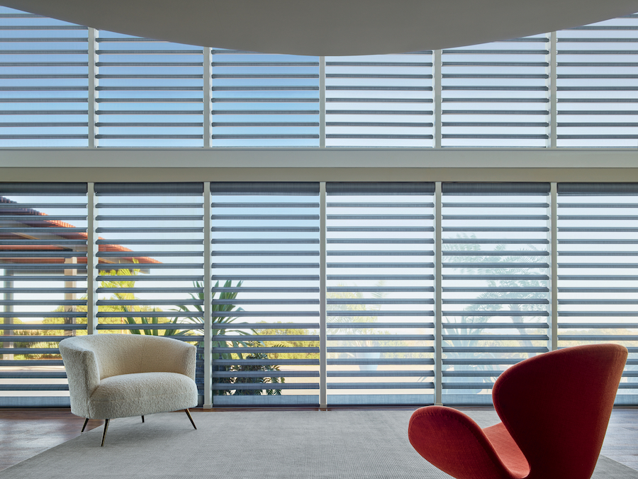 Clearview® comparison on the Pirouette shades.