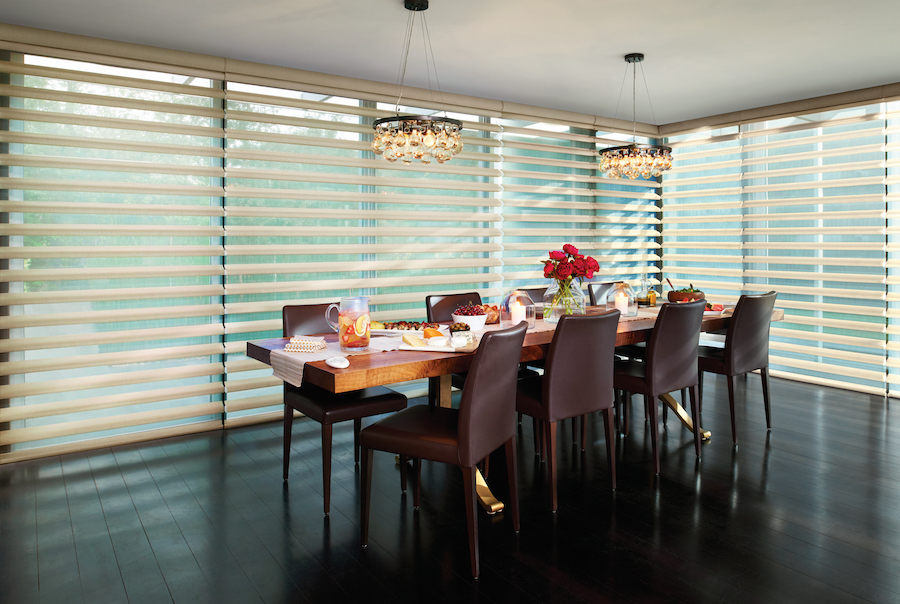 dining area window treatments kansas city