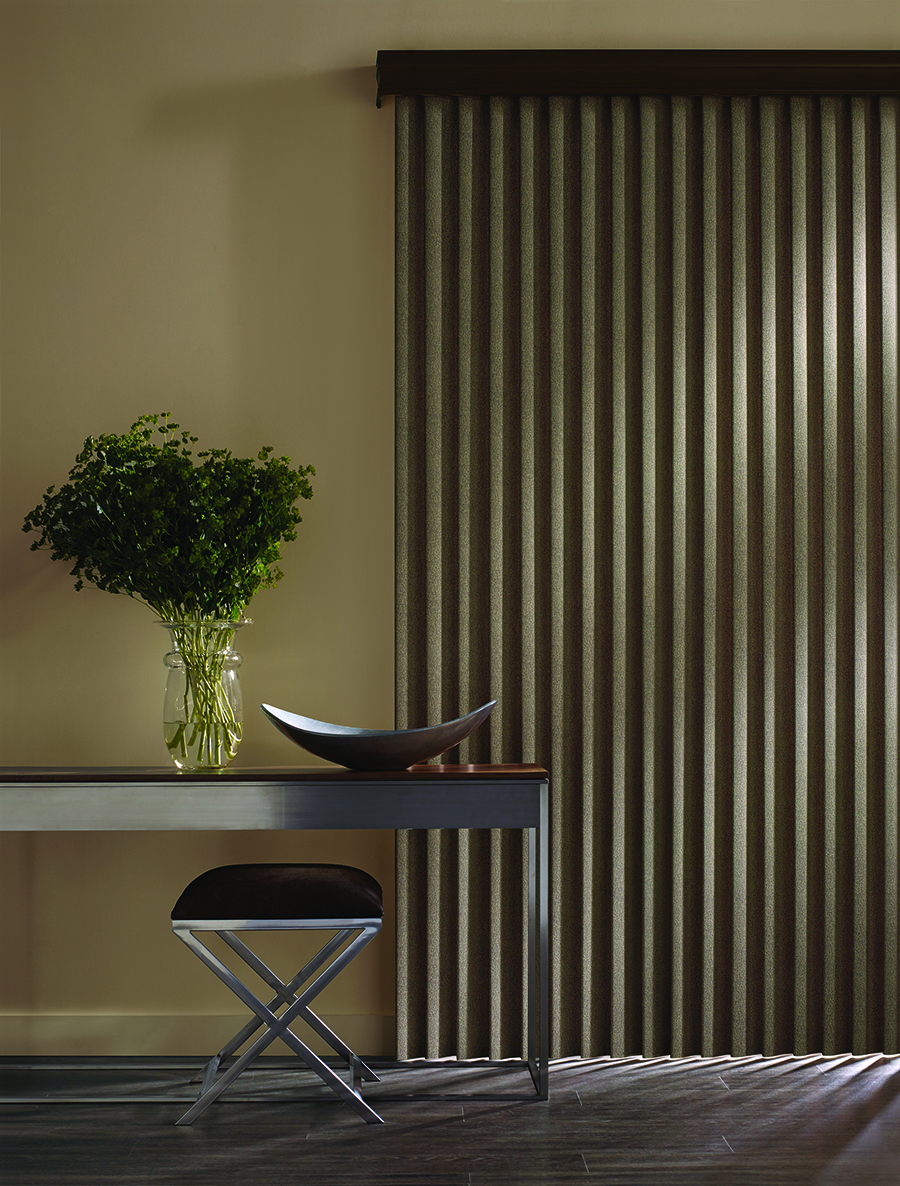 Cadence® Vertical Blinds in a living room