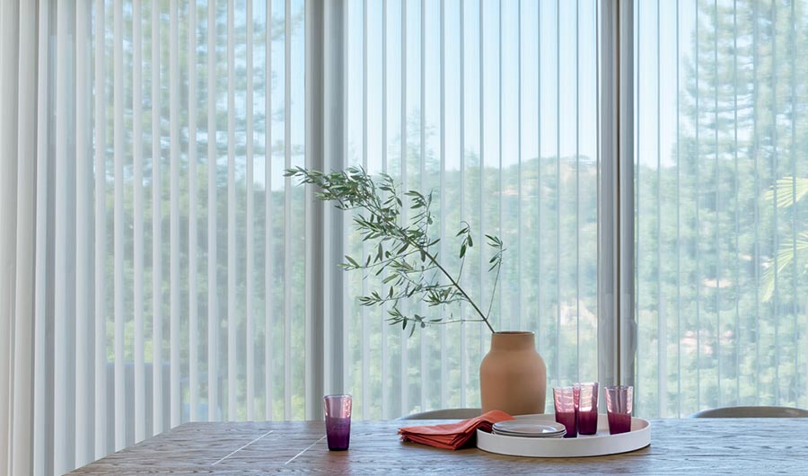 Vertical Shades on sliding glass door in Kansas City, MO