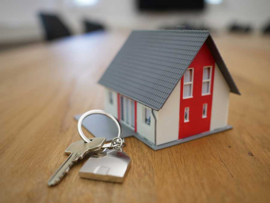 House key and home keychain