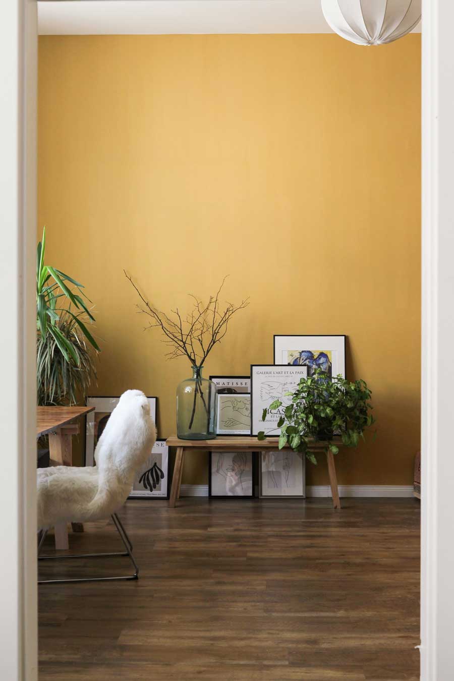 Undecorated yellow room