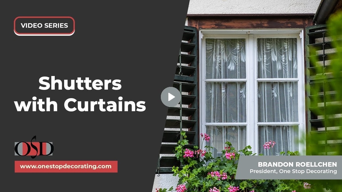 shutters with curtains