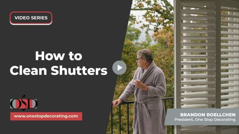 how to clean plantation shutters