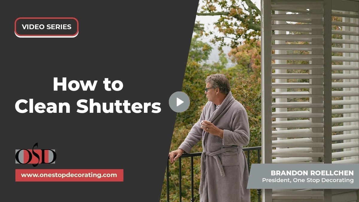 how to clean plantation shutters