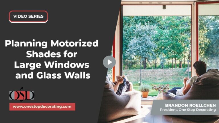 planning motorized shades for large windows and glass walls