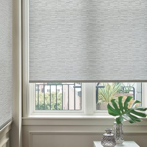 woven roller shades in home office in Olathe 66062